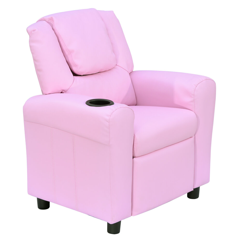 HOMCOM Kids Recliner Armchair Games Chair Children Seat Girls Boys Sofa